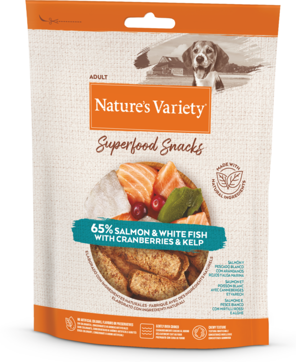 Nature's Variety Super Food Snacks (lašiša) 85 g - Image 1