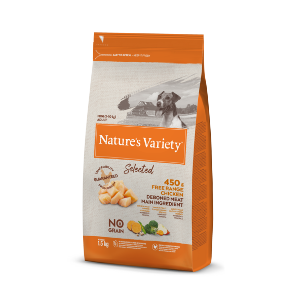 Nature's Variety Selected Mini Adult (vištiena) 1,5 kg - Image 1