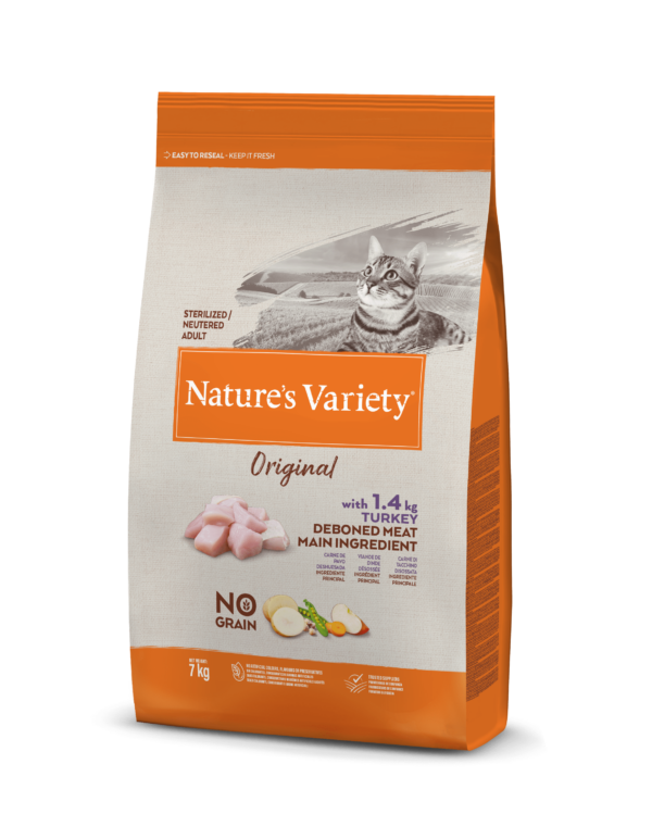 Nature's Variety No Grain Sterilized Cat (kalakutiena) 7 kg - Image 1