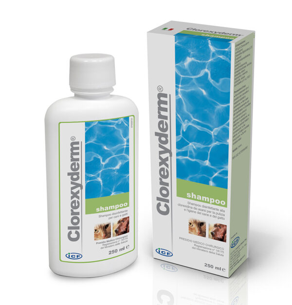 ICF Clorexyderm Shampoo 4% 250 ml - Image 1