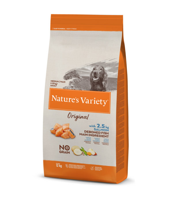 Nature's Variety Original Med/Max Adult (lašiša),12 kg - Image 1