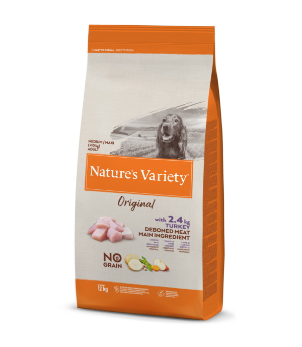 Nature's Variety Original Med/Max Adult (kalakutiena) 12 kg - Image 1