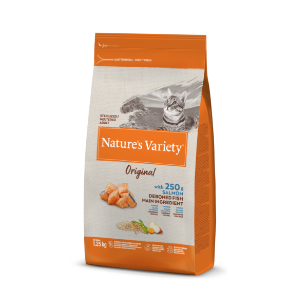 Nature's Variety Original Sterilized Cat (lašiša) 1,25 kg - Image 1