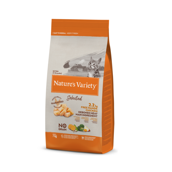 Nature's Variety Selected Kitten (vištiena) 7 kg - Image 1