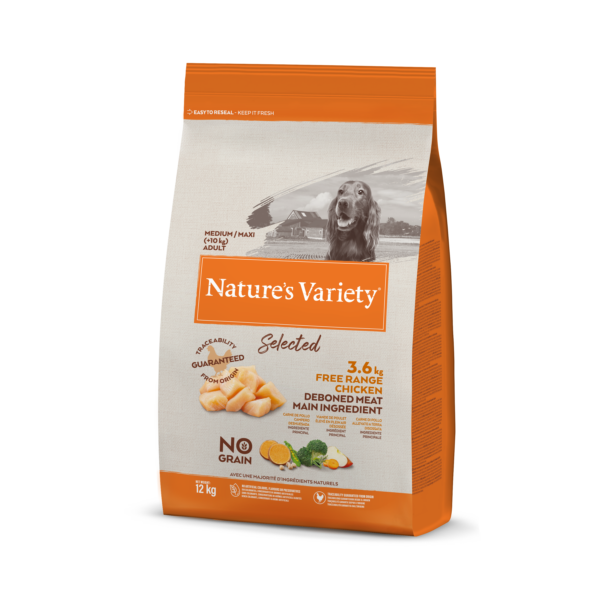 Nature's Variety Selected Med/Max Adult (vištiena) 12 kg - Image 1