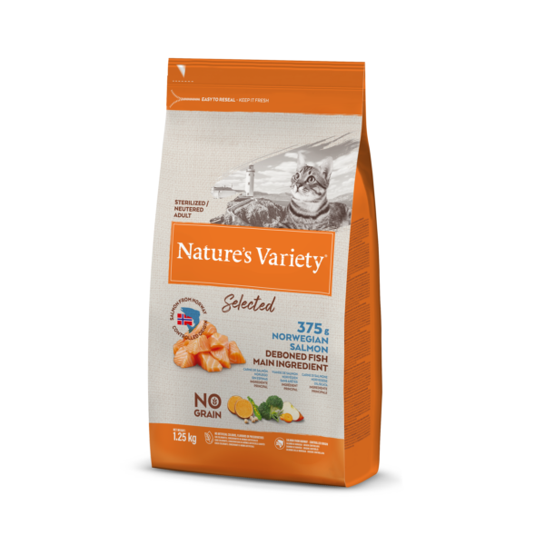 Nature's Variety Selected Sterilized Cat (norvegiška lašiša) 1,25 kg - Image 1