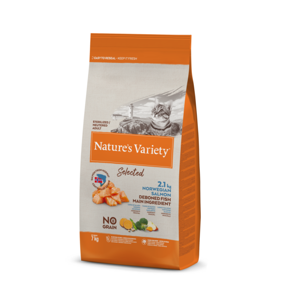 Nature's Variety No Grain Sterilized Cat (norvegiška lašiša) 7 kg - Image 1