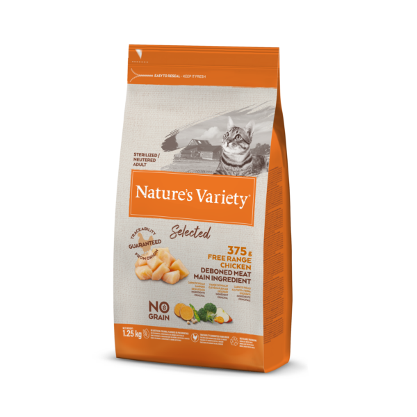 Nature's Variety No Grain Sterilized Cat (vištiena) 1,25 kg - Image 1