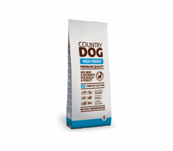 Country Dog High Energy sausas maistas šunims 15 kg - Image 1