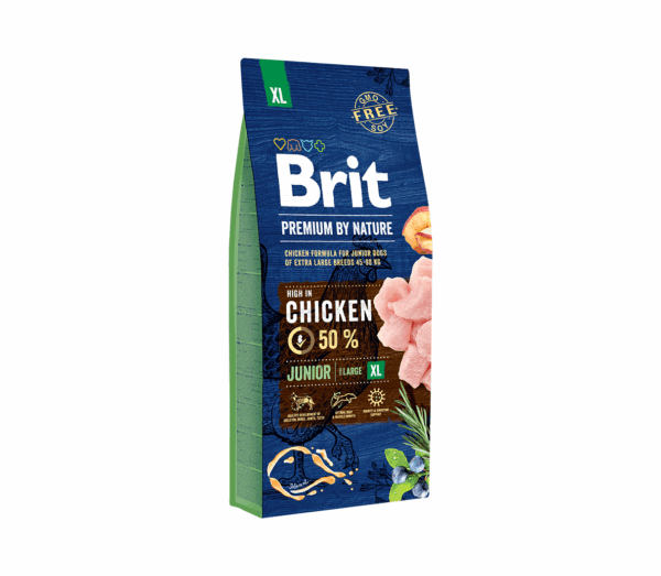 Brit Premium By Nature Junior XL sausas maistas šunims 15 kg - Image 1
