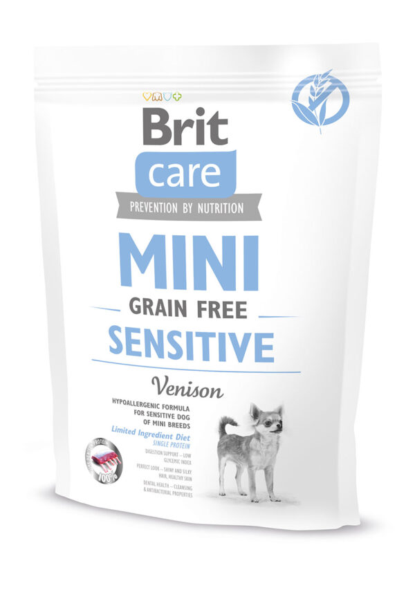 Brit Care Mini Sensitive sausas maistas mažų veislių šunims 400 g - Image 1