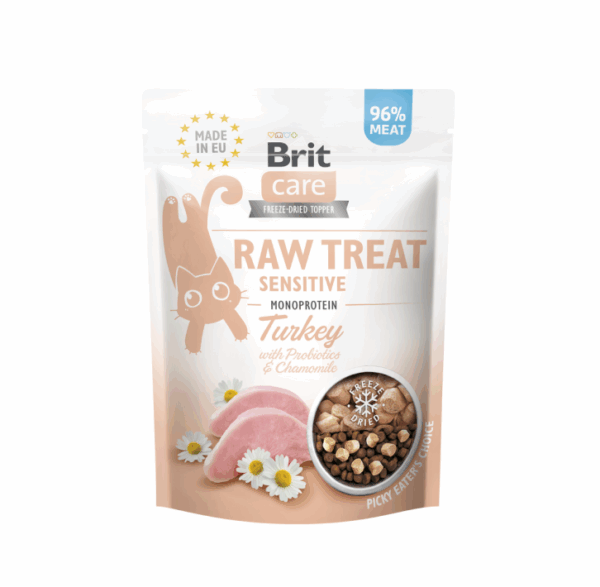 Brit Care Cat Raw skanėstas katėms Sensitive 40g - Image 1