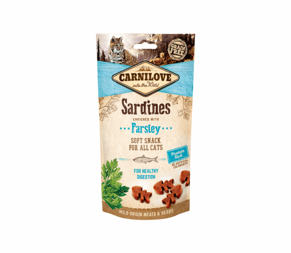 Carnilove Cat skanėstas Snack Sardine enriched with Parsley 50g - Image 1
