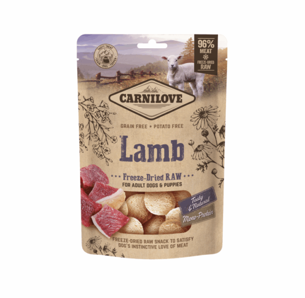 Carnilove Dog skanėstas šunims Freeze-dried Raw Lamb 60g - Image 1