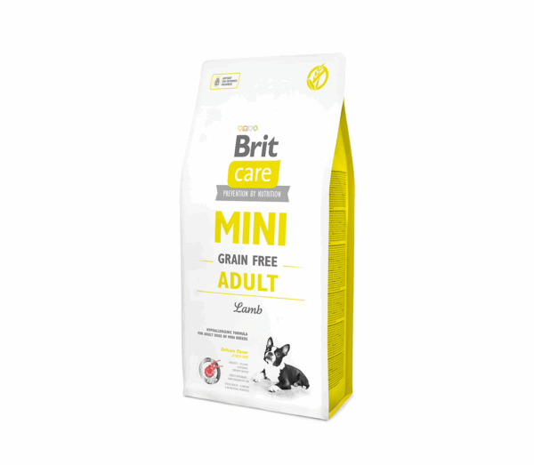 Brit Care Mini Adult Lamb sausas maistas mažų veislių šunims su ėriena 2 kg - Image 1