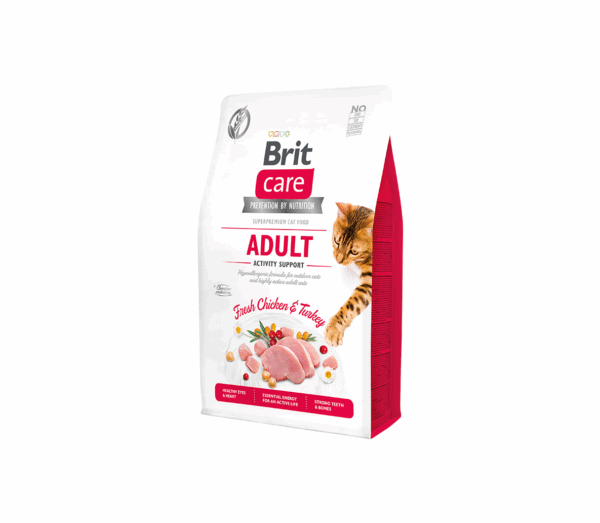 Brit Care Cat GF Adult Activity Support sausas maistas katėms 7 kg - Image 1