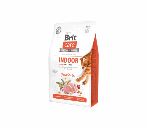 Brit Care Cat GF Indoor Anti-stress sausas maistas katėms 7 kg - Image 1