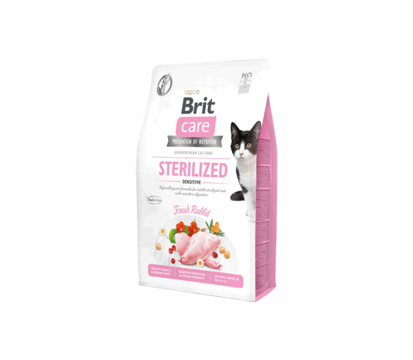 Brit Care Cat GF Sterilized Sensitive sausas maistas katėms 7 kg - Image 1