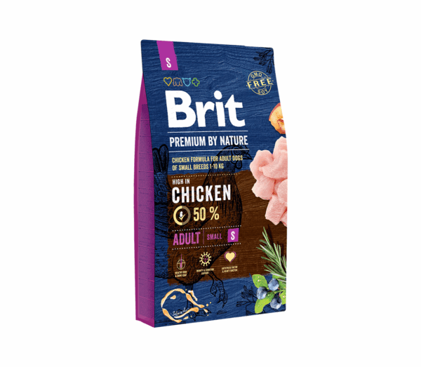 Brit Premium By Nature Adult S sausas maistas šunims 8 kg - Image 1