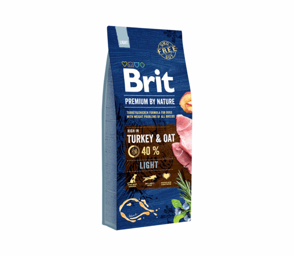 Brit Premium By Nature Light sausas maistas šunims 3 kg - Image 1