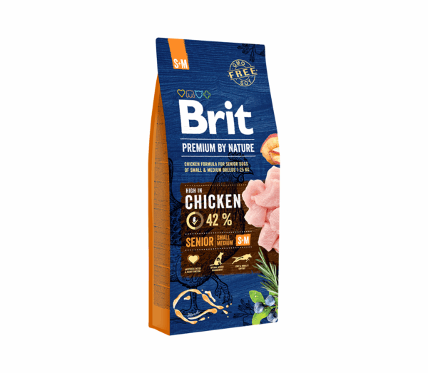 Brit Premium By Nature Senior S/M sausas maistas šunims 3 kg - Image 1