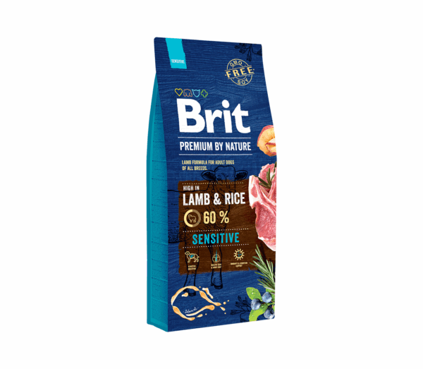 Brit Premium By Nature Sensitive Lamb sausas maistas šunims 15 kg - Image 1