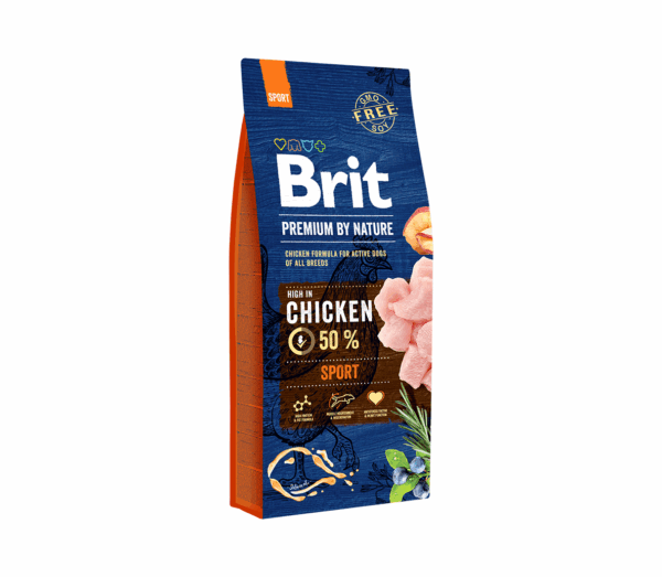 Brit Premium By Nature Sport sausas maistas šunims 15 kg - Image 1