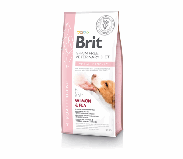 Brit GF Veterinary Diets Dog Hypoallergenic sausas maistas šunims 12 kg - Image 1