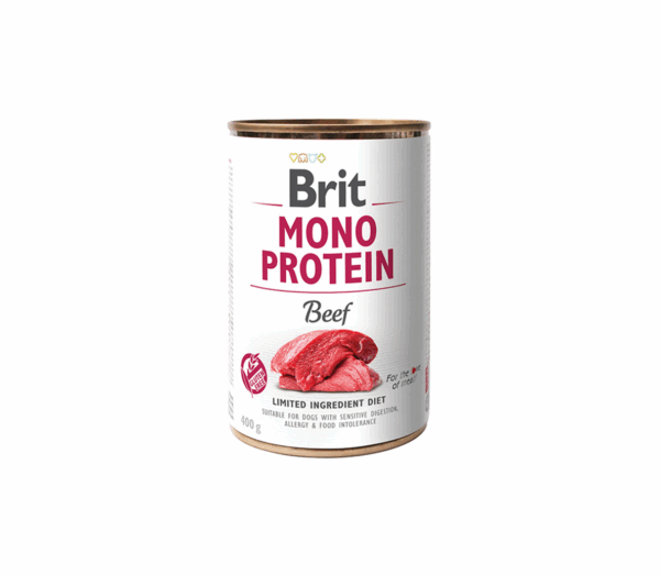 Brit Care konservai šunims Mono Protein Beef 400 g - Image 1