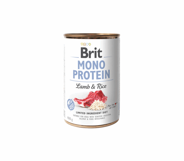 Brit Care konservai šunims Mono Protein Lamb & Rice 400 g - Image 1