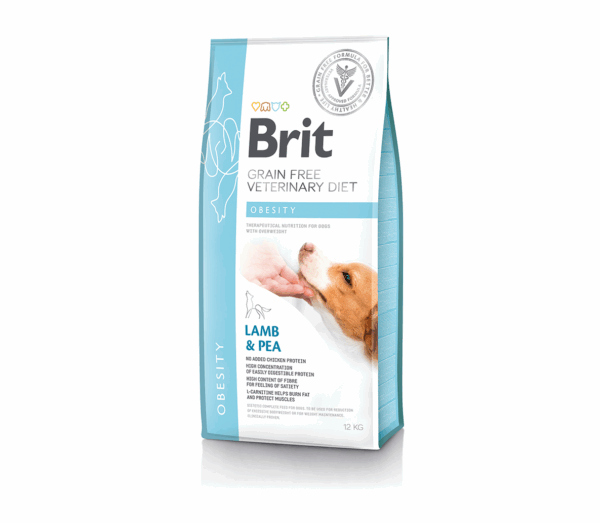 Brit GF Veterinary Diets Dog Obesity sausas maistas šunims 12 kg - Image 1