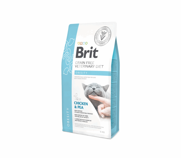 Brit GF Veterinary Diets Cat Obesity sausas maistas katėms 2 kg - Image 1