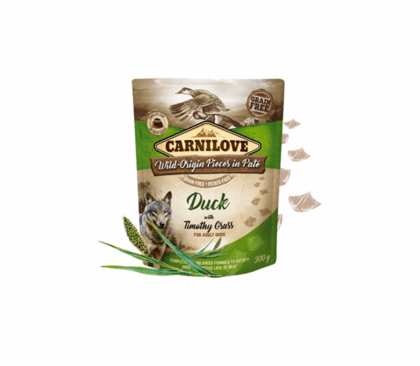 Carnilove konservai šunims Pate Duck with Timothy Grass 300 g - Image 1