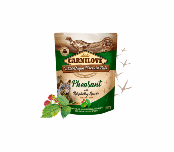 Carnilove konservai šunims Pate Pheasant with Raspberry Leaves 300 g - Image 1
