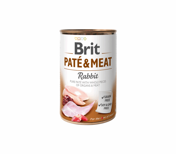 Brit Care konservai šunims Rabbit Pate & Meat 400 g - Image 1