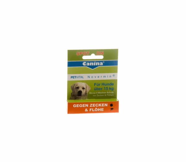 Canina Petvital Novermin lašai šunims virš 15kg 4ml - Image 1