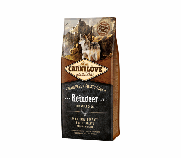 Carnilove Reindeer for Adult sausas maistas šunims 1,5 kg - Image 1
