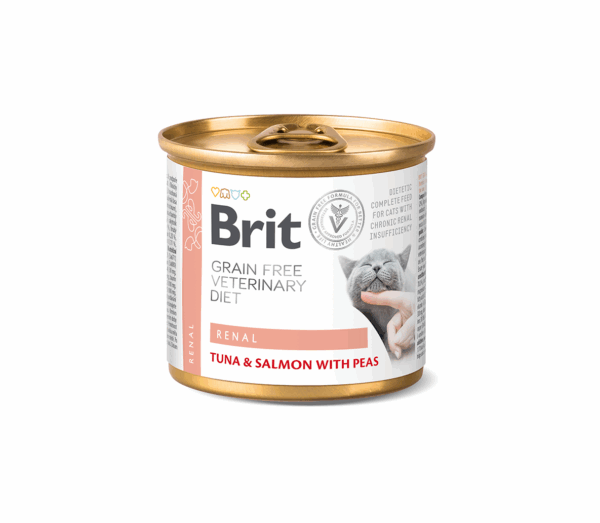 Brit GF Veterinary Diets konservai katėms Renal 200 g - Image 1