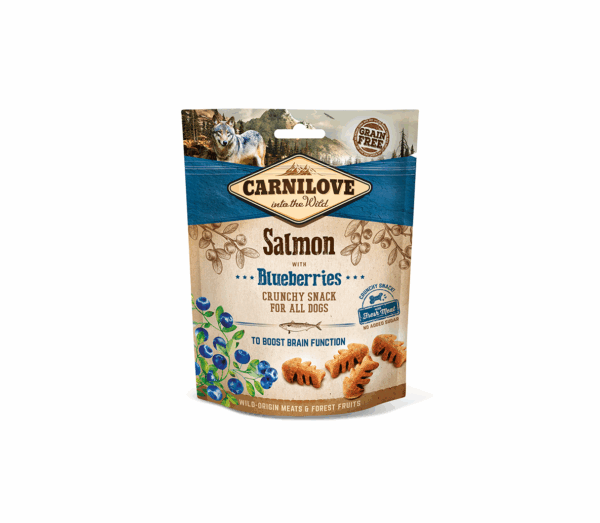 Carnilove Dog skanėstas Salmon with Blueberries with fresh meat 200 g - Image 1