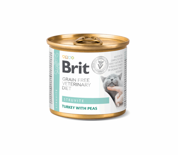 Brit GF Veterinary Diets konservai katėms Struvite 200 g - Image 1