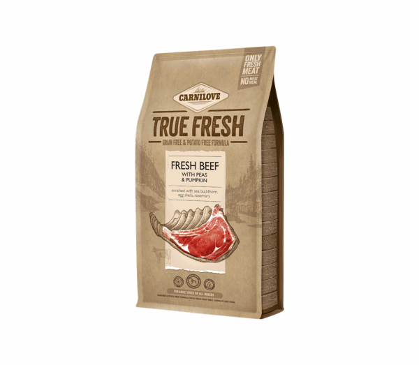Carnilove True Fresh Beef sausas maistas šunims su jautiena 4 kg - Image 1
