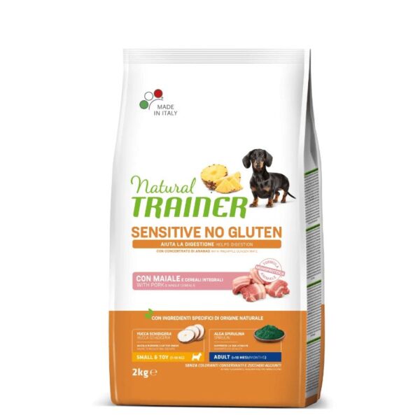 NT ADULT DOG SENSITIVE NO GLUTEN MINI PORK (kiauliena) 2kg - Image 1