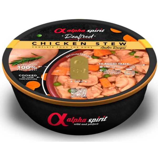 ALPHA SPIRIT Realfood troškinys su vištiena 280g - Image 1