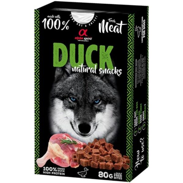 ALPHA SPIRIT NATURAL DOG skanėstai šunims su antiena 80g (6) - Image 1